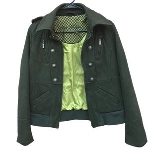 Steve Madden Coat dark green wool size large